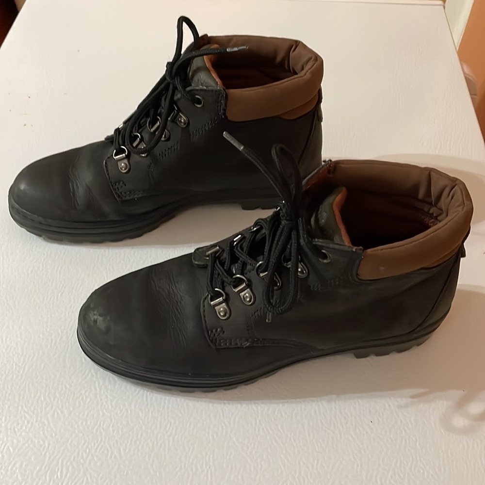 Timberland Black Leather Chukka Lace Up Ankle Boot Size 8.5 #69357